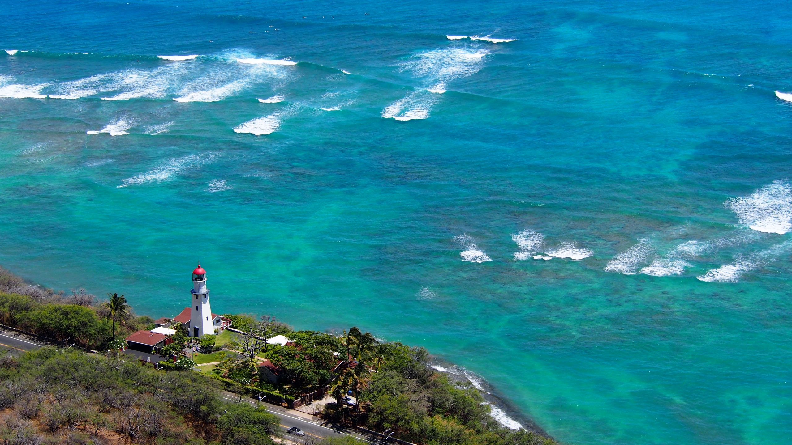 Diamond Head Lighthouse on the Honolulu coast